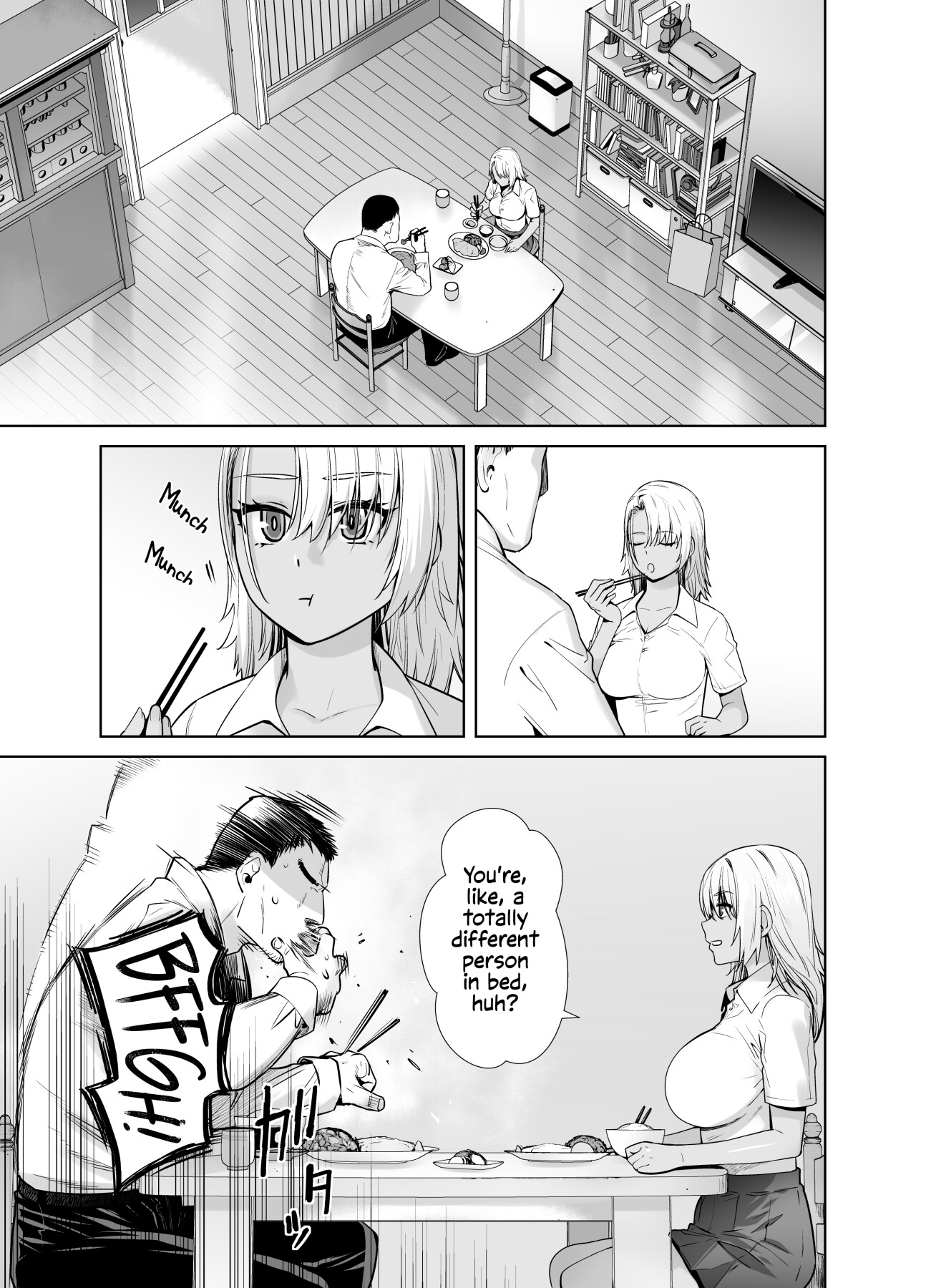 Hentai Manga Comic-Gyaru Daughter Has Passionate Sex With Her Dad 3-Read-4